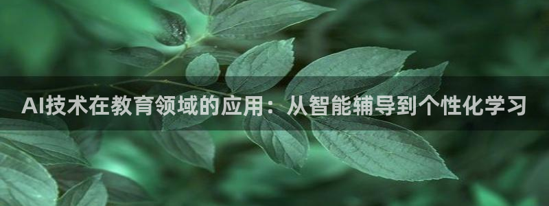 AI技术在教育领域的应用：从智能辅导到个性化学习