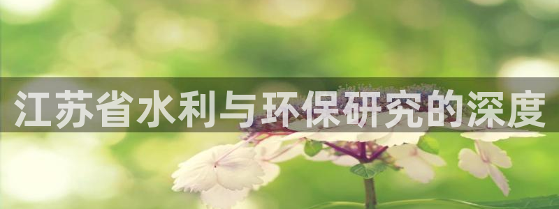 江苏省水利与环保研究的深度